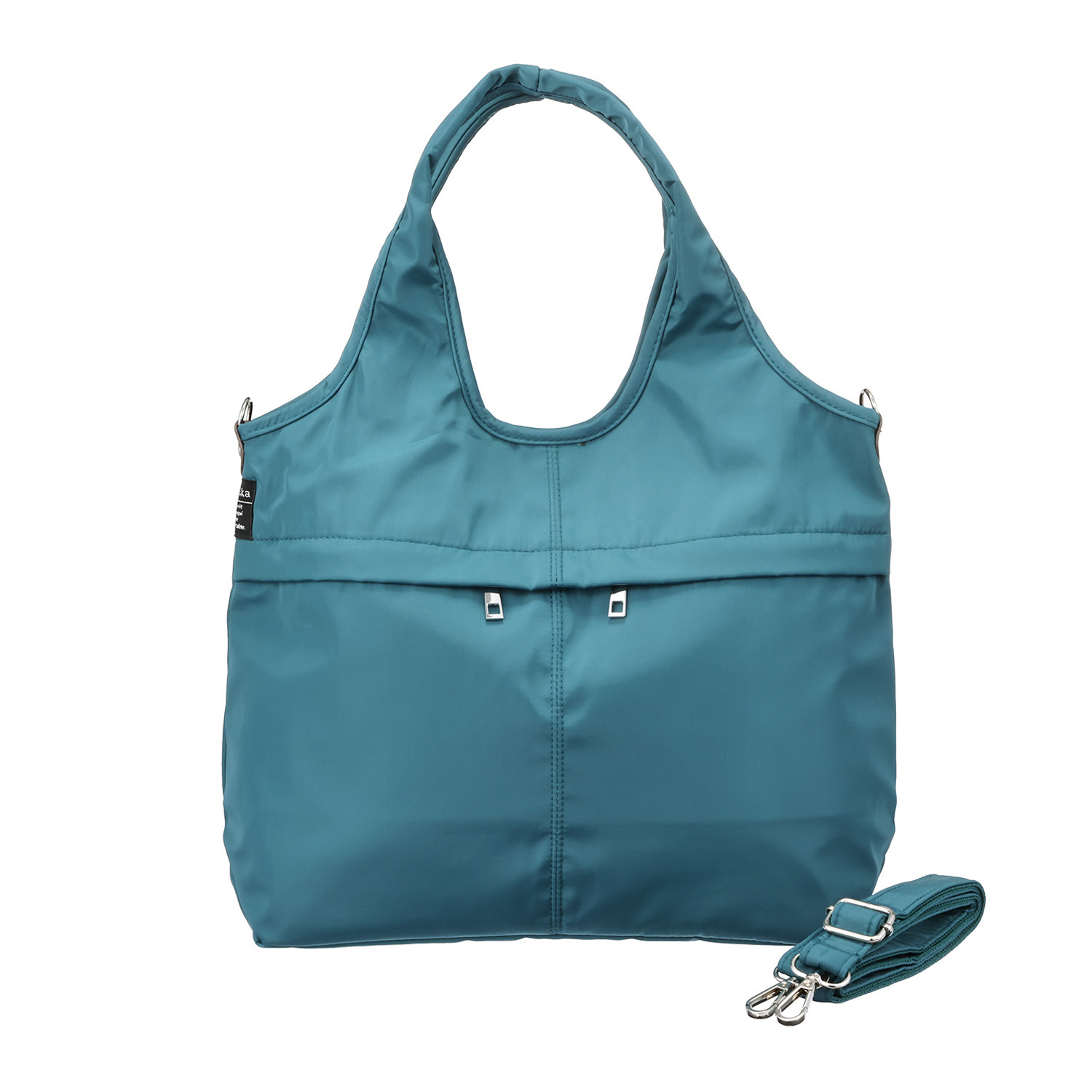 アリステラ 高密度ポリエステル １０ポケット ２ウェイ バルーントートバッグ