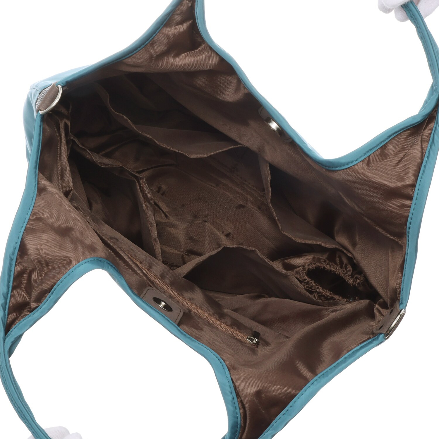 アリステラ 高密度ポリエステル １０ポケット ２ウェイ バルーントートバッグ