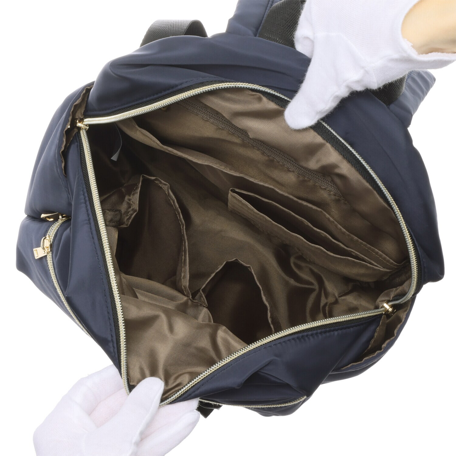 アリステラ 高密度ポリエステル １０ポケット ミディリュック