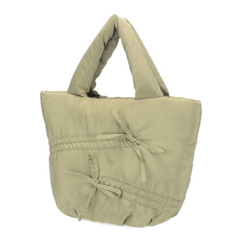 ラルジュ ふんわり軽量 リボントートバッグ