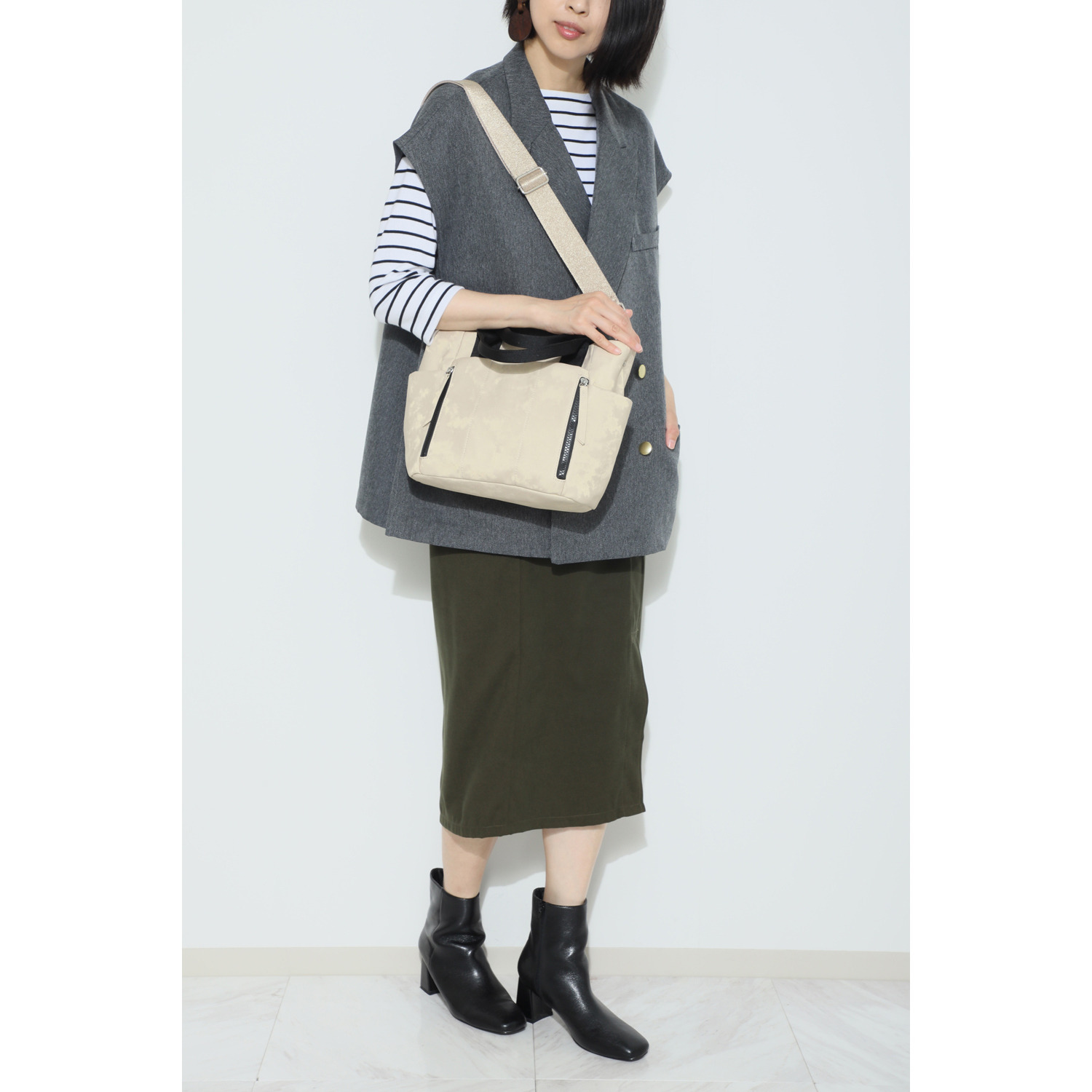 ラルジュ シルバー金具 ショルダーストラップ