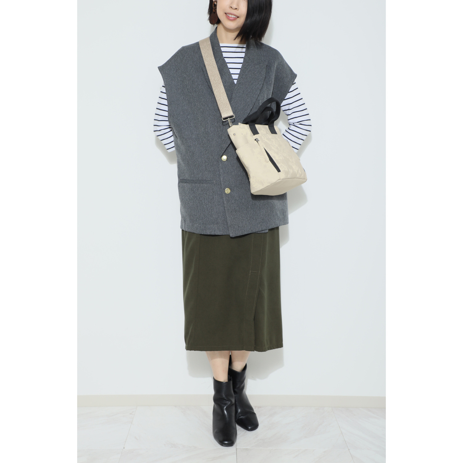 ラルジュ シルバー金具 ショルダーストラップ