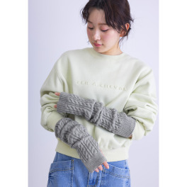 かわいい雑貨屋さん グロリア ニット ロングアームウォーマー