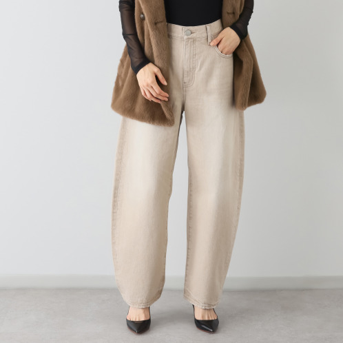 シュガーデプト プレミアムシリーズ コットン100% カラーデニム カーブパンツ シュガーデプト プレミアムシリーズ コットン100% カラーデニム カーブパンツ