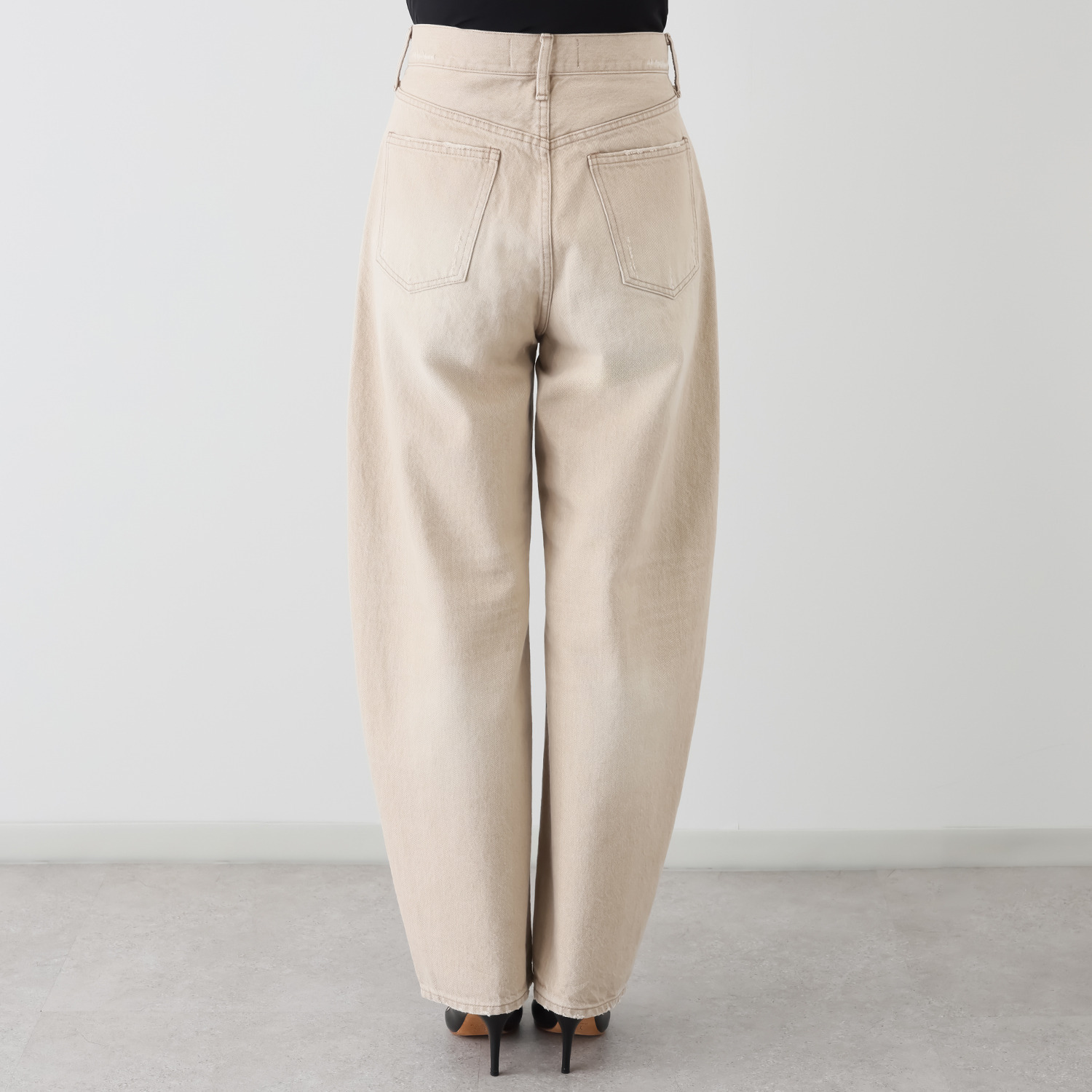 シュガーデプト プレミアムシリーズ コットン１００％ カラーデニム カーブパンツ