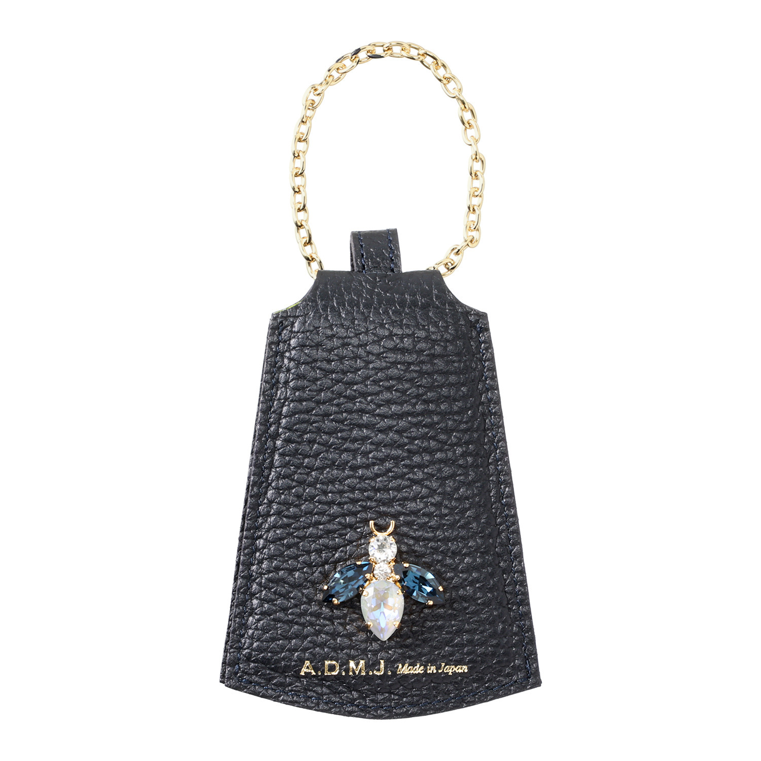 エーディーエムジェイ 牛革シュリンク型押し ＴＨＥ　ＢＥＥ クロッシェチャーム