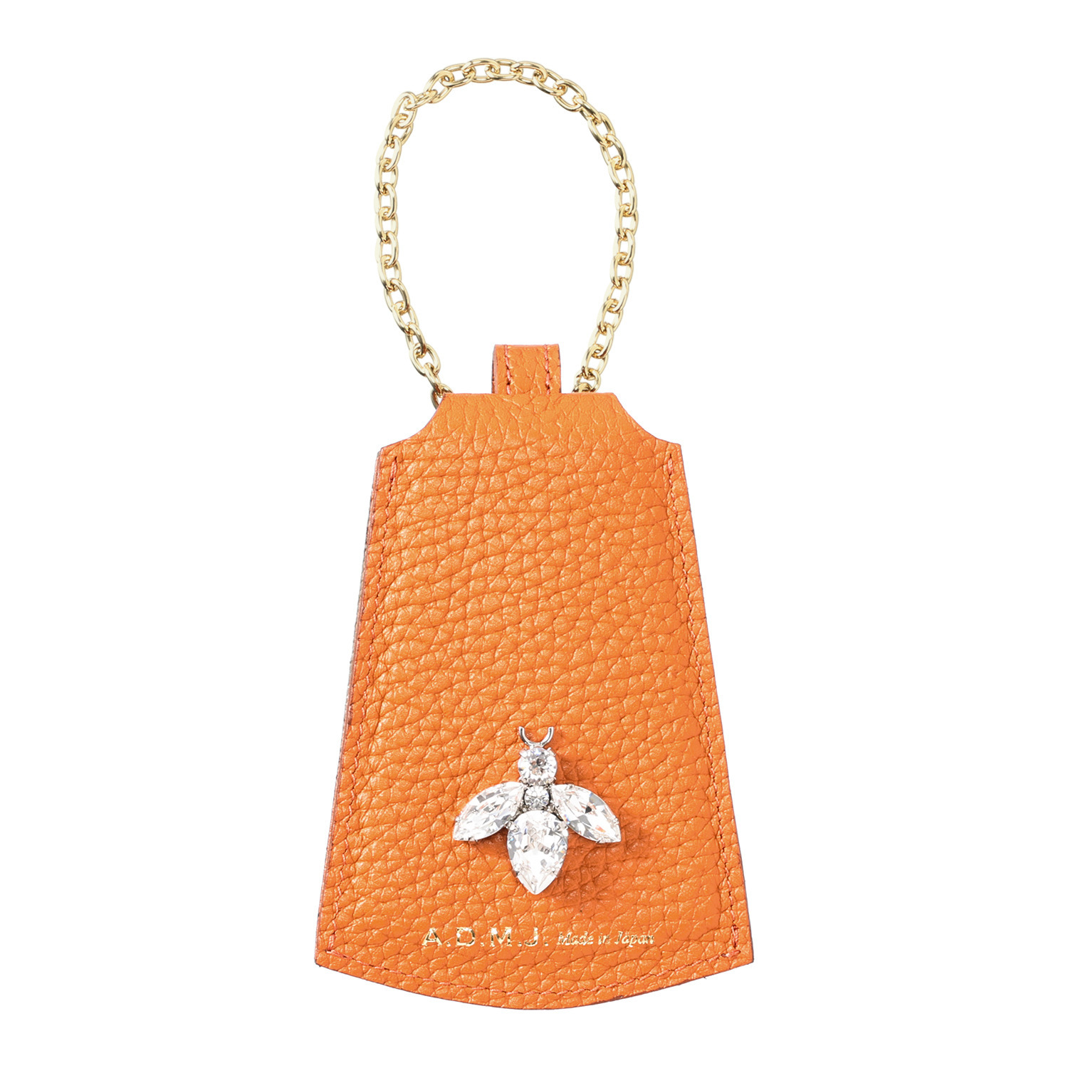 エーディーエムジェイ 牛革シュリンク型押し ＴＨＥ　ＢＥＥ クロッシェチャーム