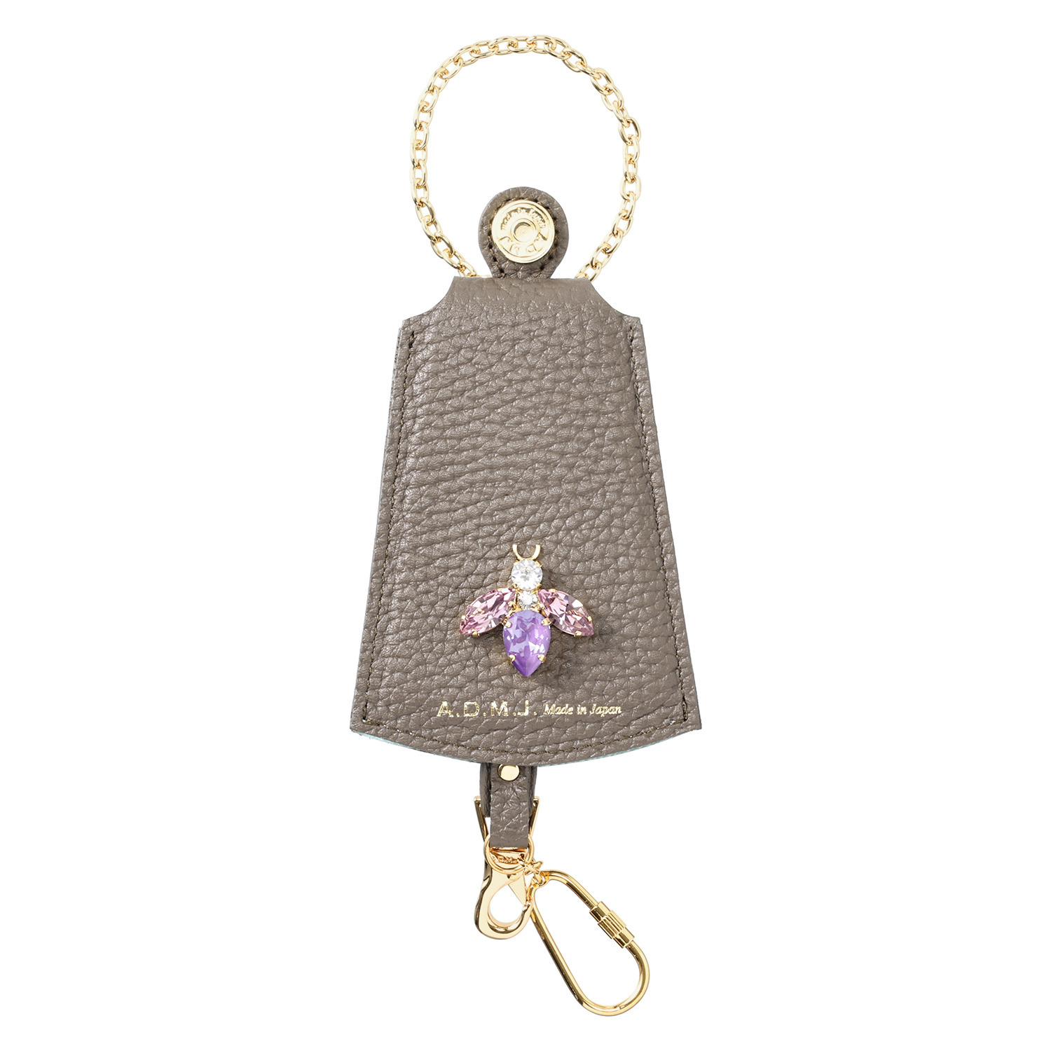 エーディーエムジェイ 牛革シュリンク型押し ＴＨＥ　ＢＥＥ クロッシェチャーム