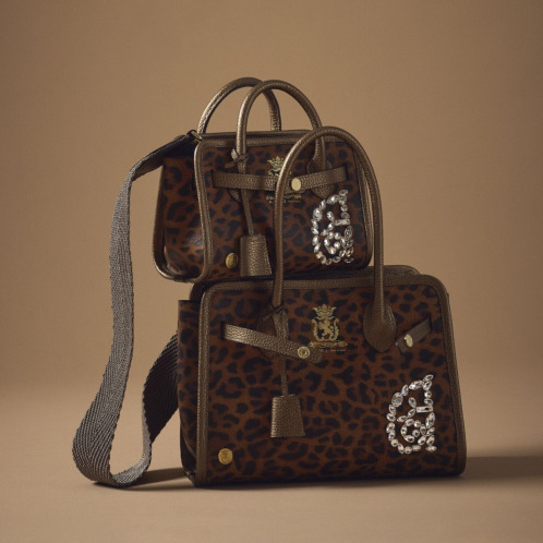 エーディーエムジェイ　イタリアンレザー　クリスタルソーイング　トートバッグ