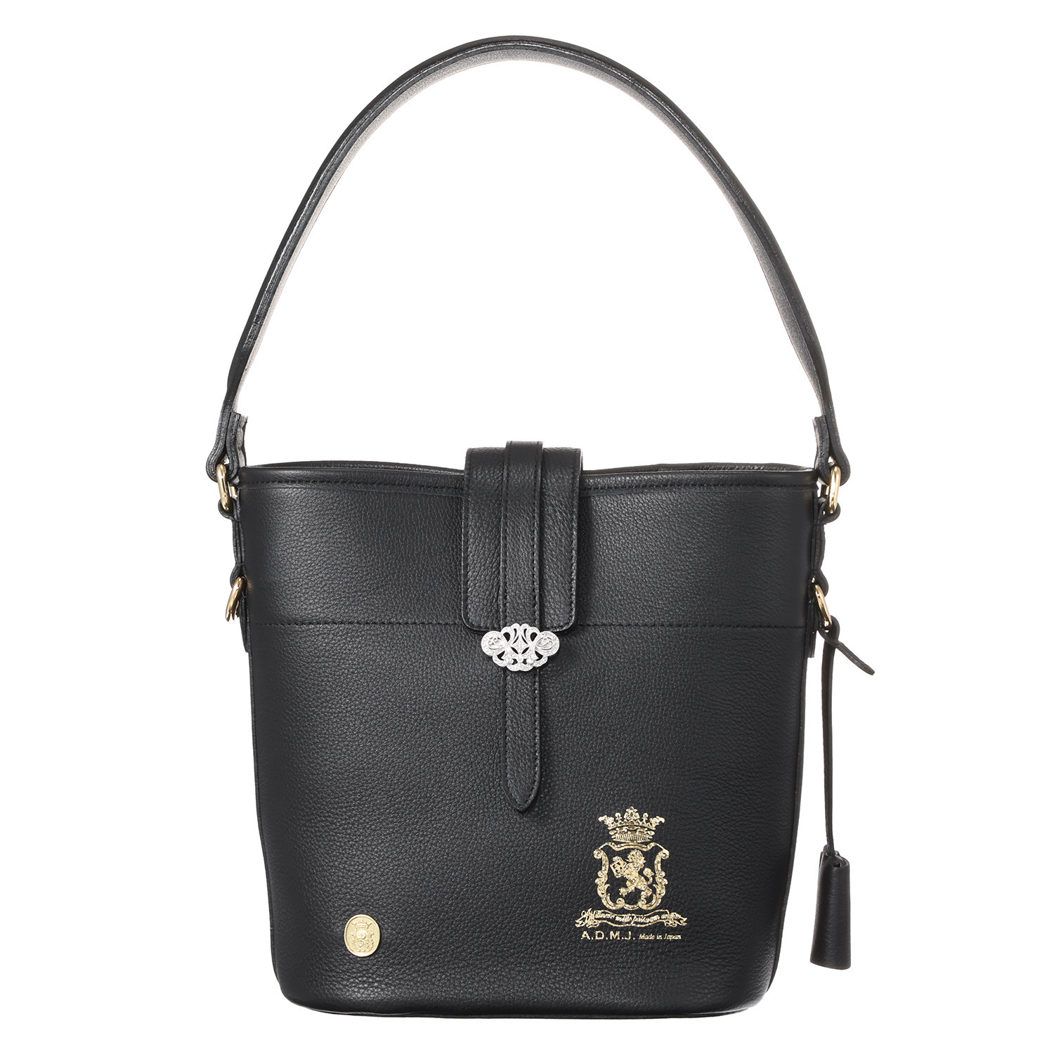 エーディーエムジェイ スパニッシュレザー アールデコ バケットバッグ