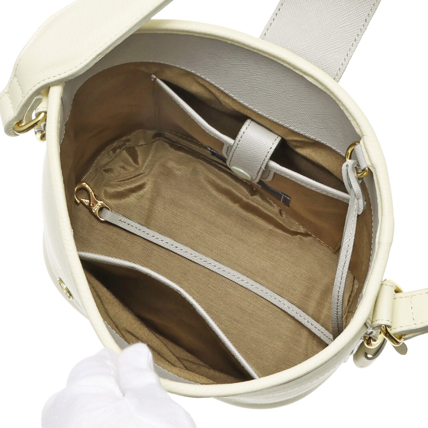 エーディーエムジェイ スパニッシュレザー アールデコ バケットバッグ