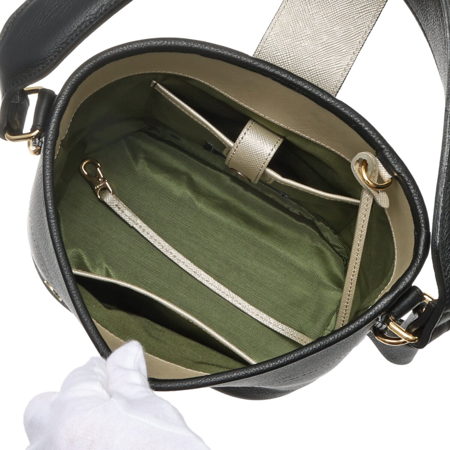 エーディーエムジェイ スパニッシュレザー アールデコ バケットバッグ