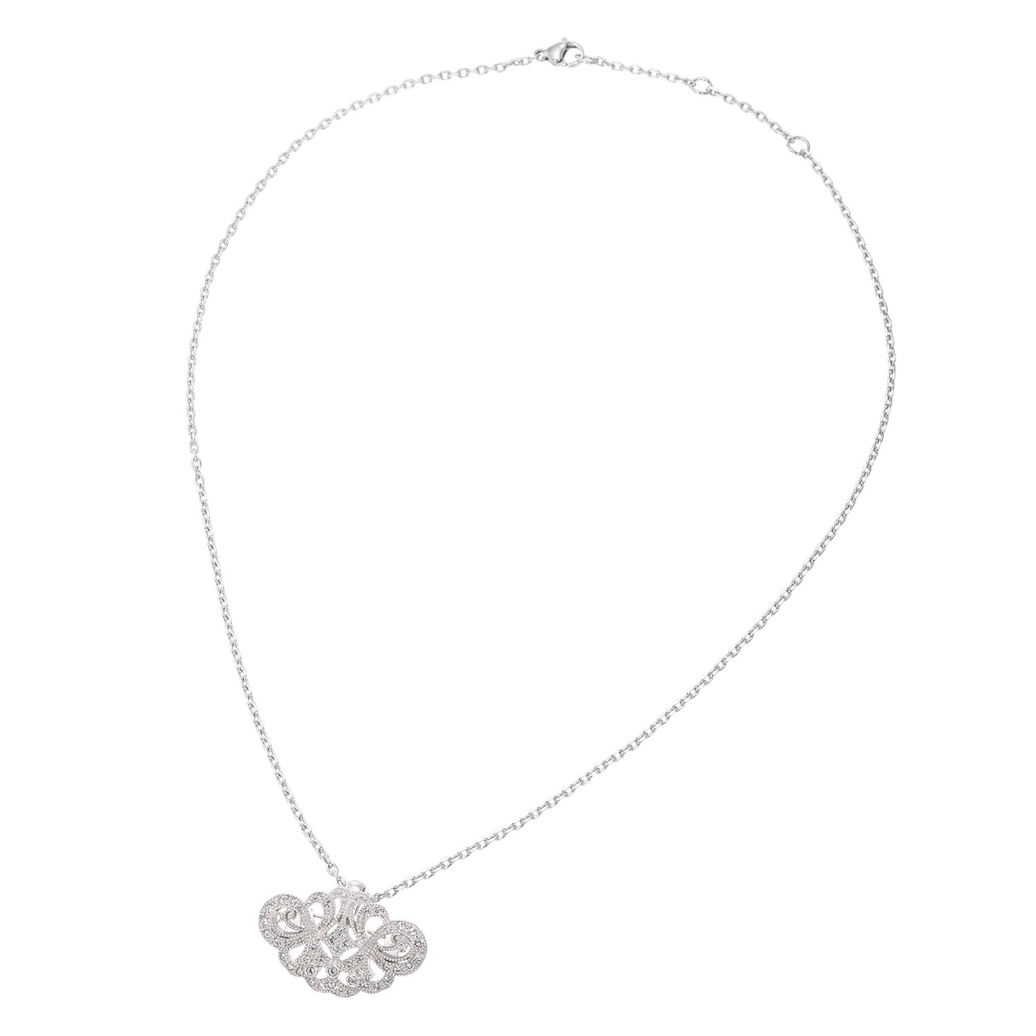 エーディーエムジェイ アールデコモティーフ ペンダントブローチ＆ ネックレス