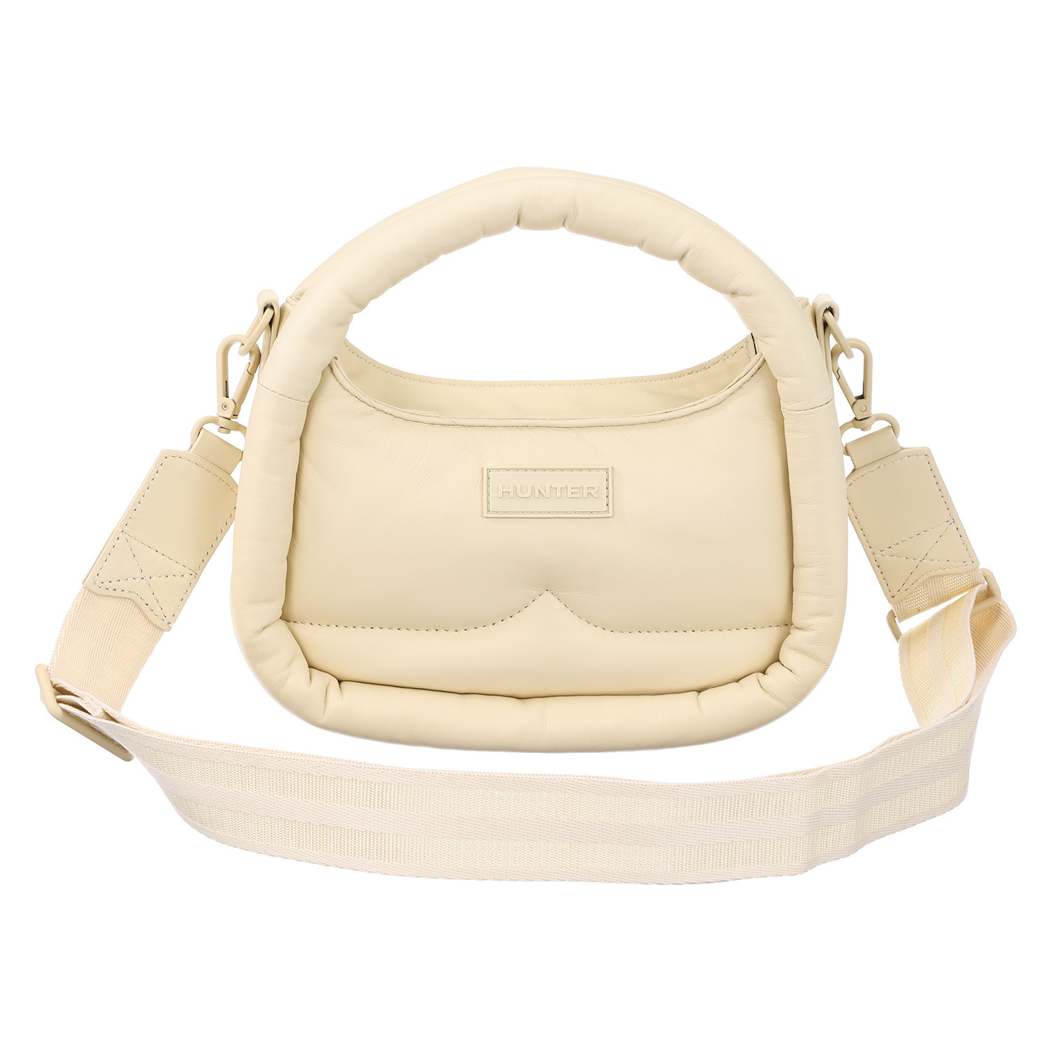 ハンター レザーフレーム ミディ ホーボー クロスボディ