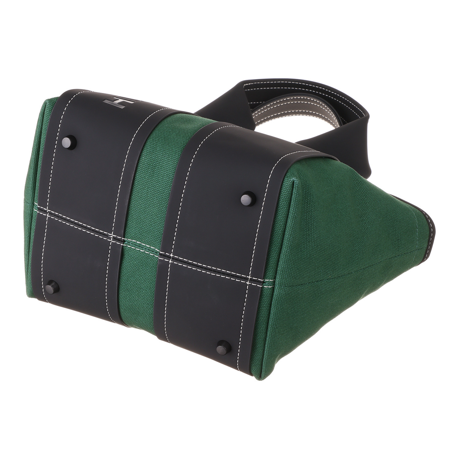 ハンター はっ水 ステッチアクセント コットンキャンバス ２ウェイミニトートバッグ