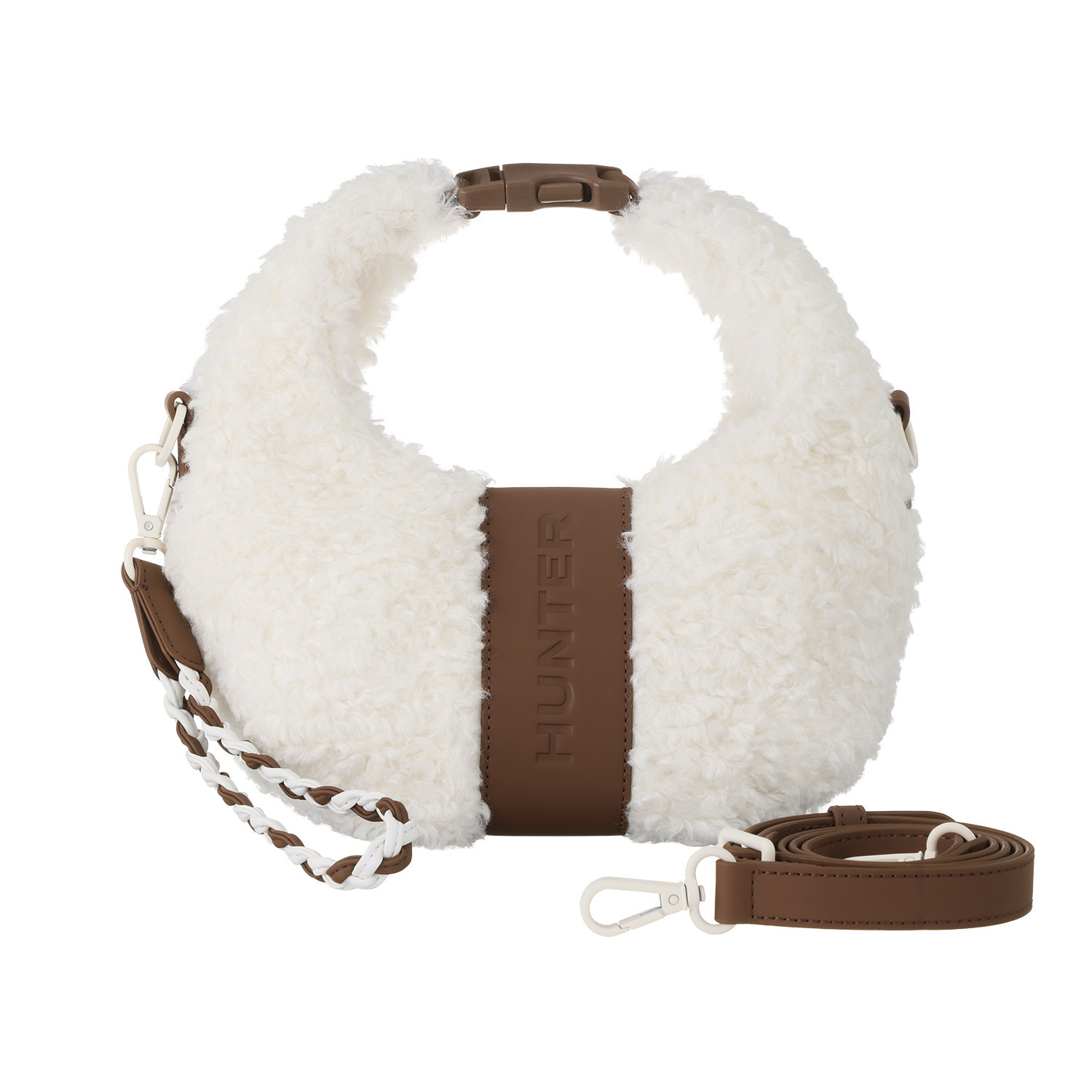 ハンター ブークレ ミニクロスボディバッグ