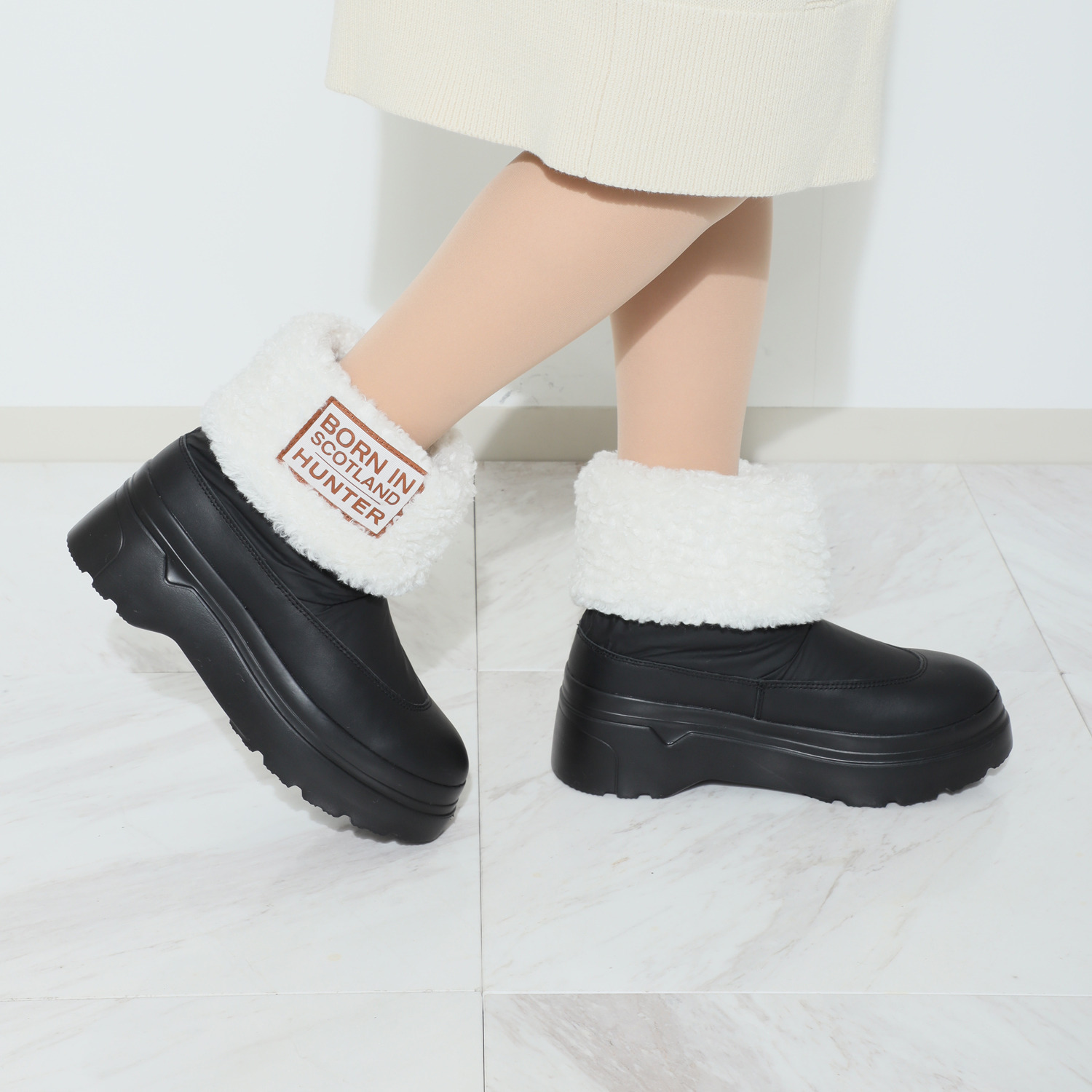 ハンター はっ水 ブークレ ショートブーツ