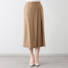 レア　ジェム ウールトリアセテート混 タックデザイン Ｉラインスカート