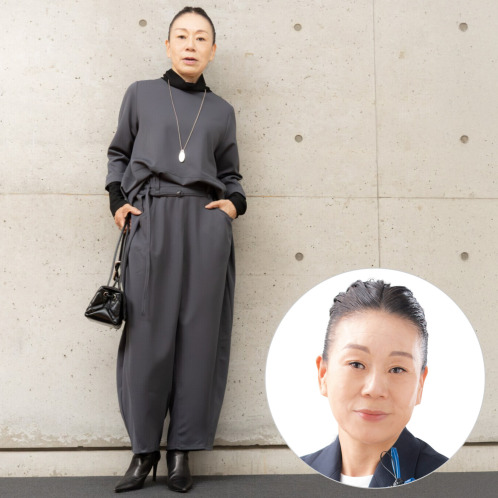 ヒロコ　デシネール　ちょこっとモード　ソフトバレルシルエット　パンツ