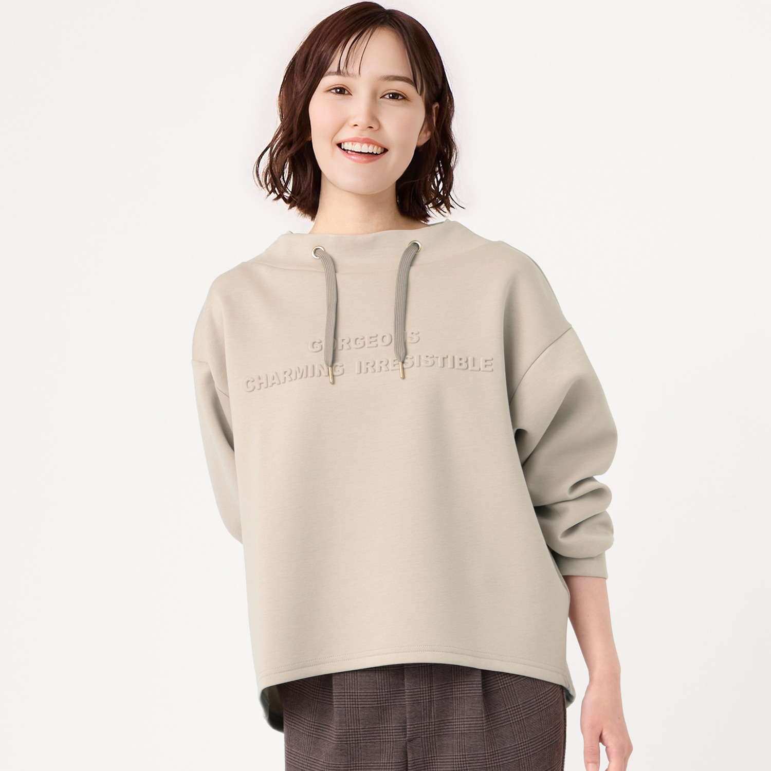 ダジュール ロゴエンボス加工 チュニック