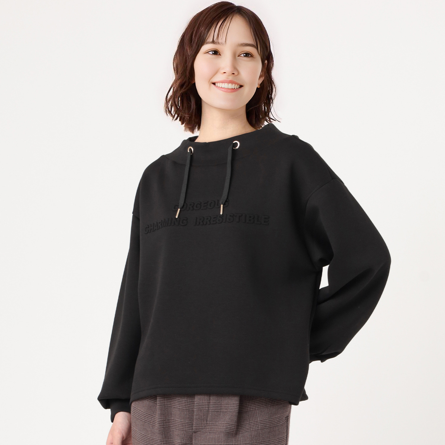 ダジュール ロゴエンボス加工 チュニック