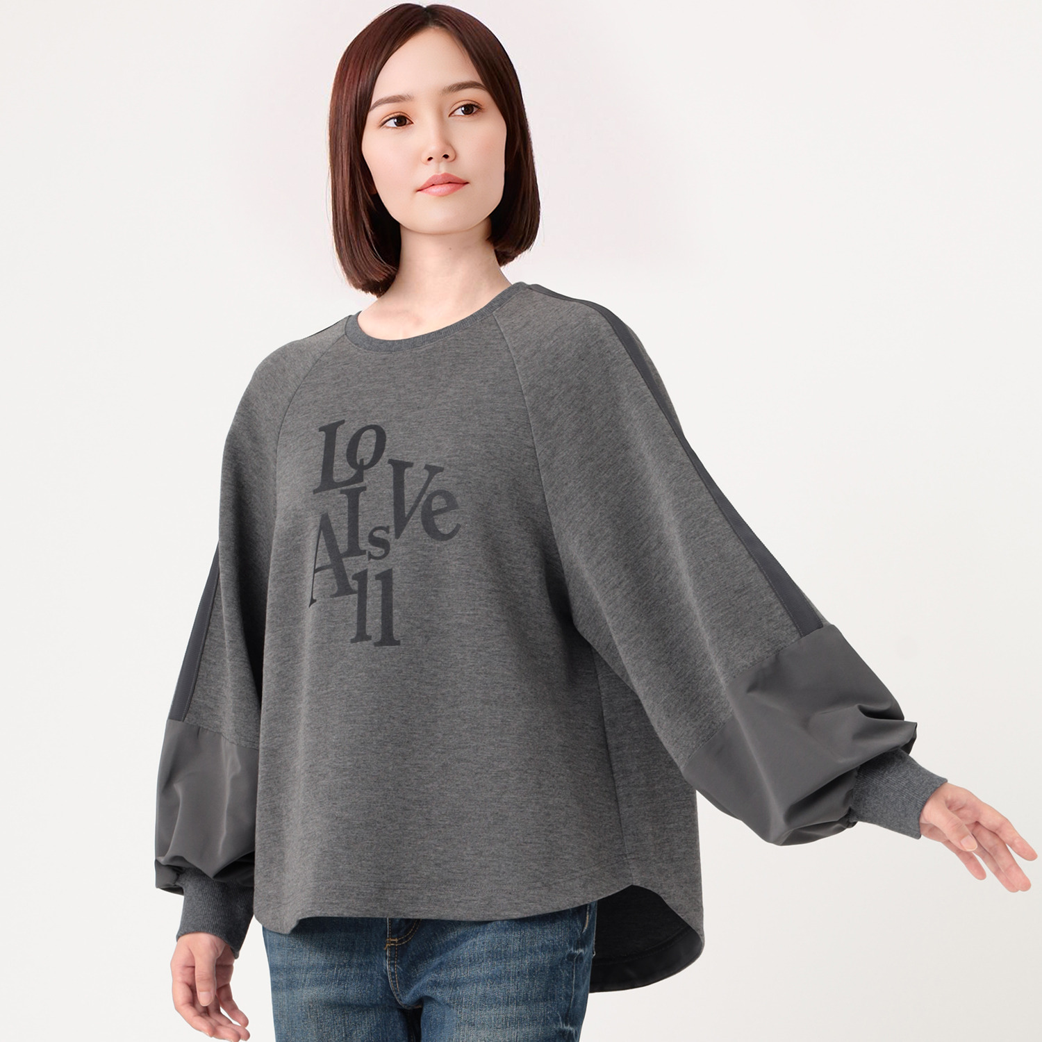 ダジュール ロゴプリントデザイン プルオーバー