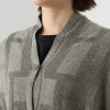 ヨシヨシ バイ　ピージェイ オーバーサイズシルエット 異素材切替 デザインカーディガン