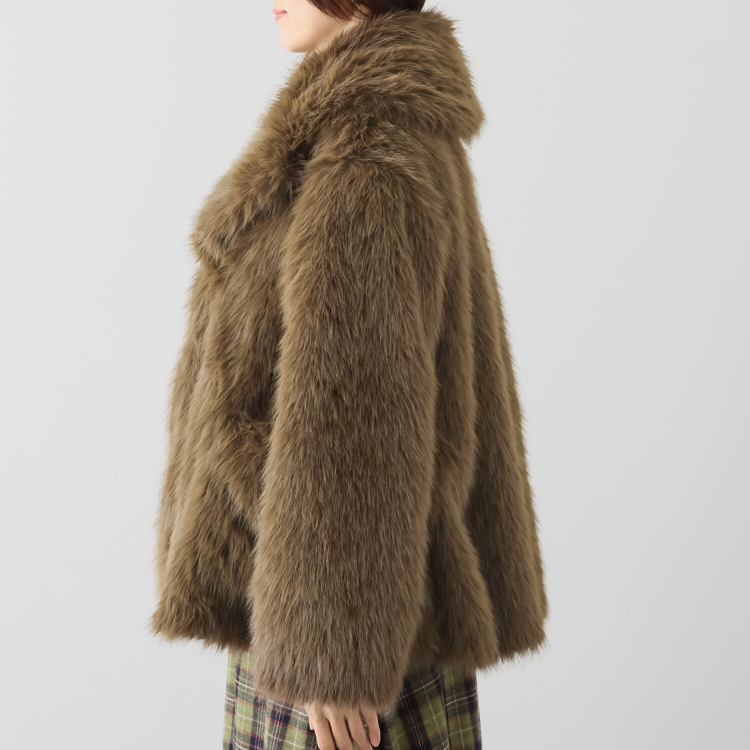 ハヤマ　ブリーズ フェイクファー ショートコート