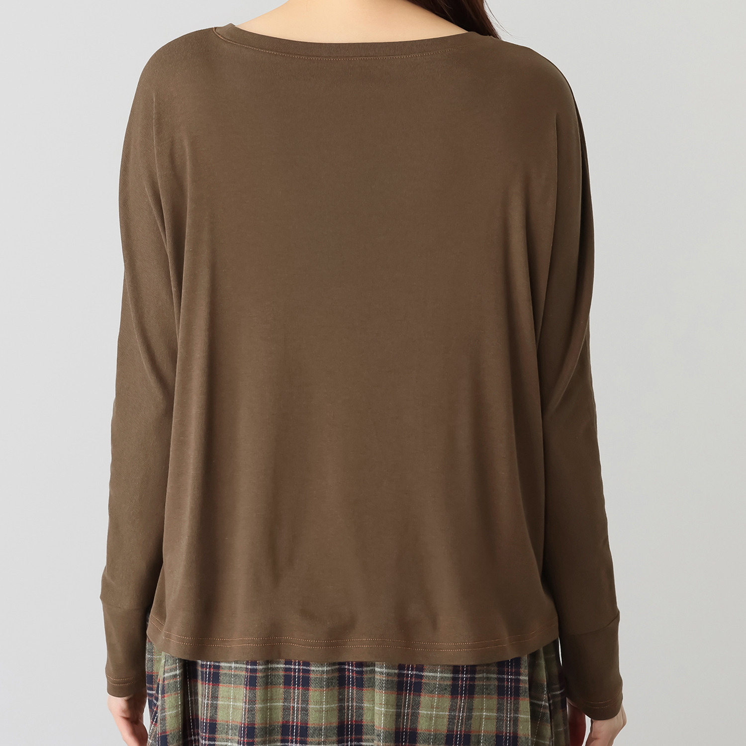 ハヤマ　ブリーズ 配色ステッチ 長袖シャツ