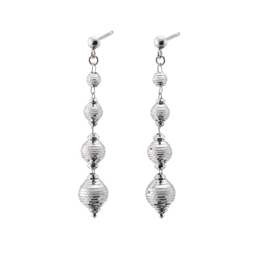 シャイン　シュプリーム　プラチナ９５０＆９００　クリスタルビーズカット　スウィングピアス