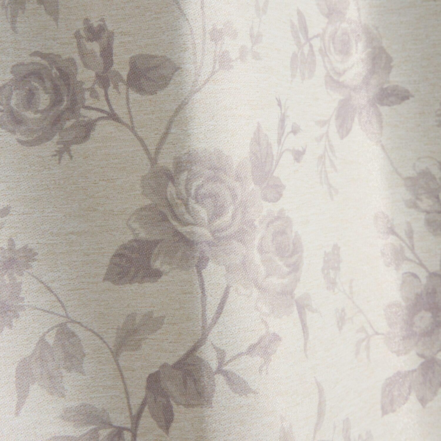 エコファイン 保温＆ＵＶカット ドレーププリント花柄 厚地カーテン２枚組 ＜１００×２１０ｃｍ＞