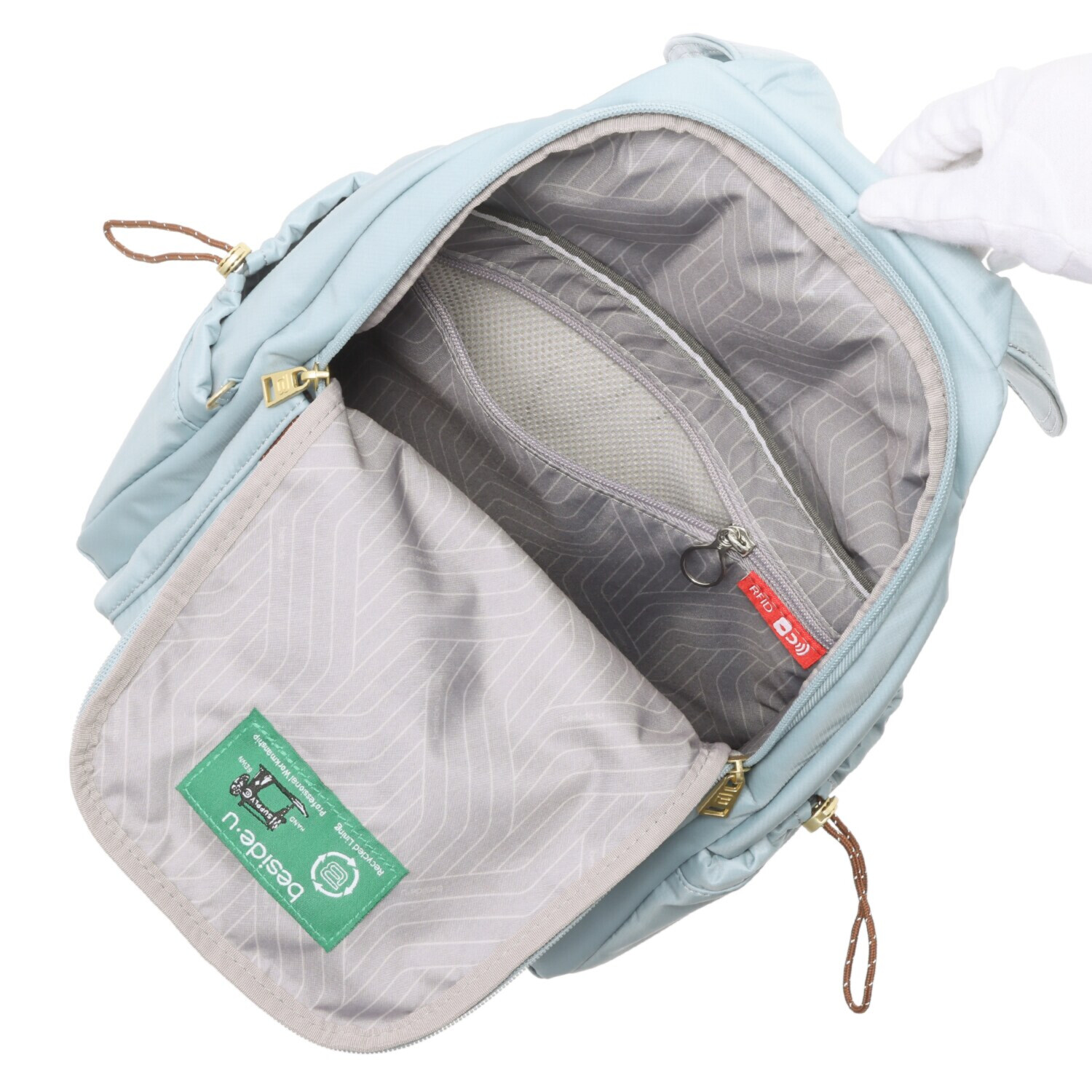 ビサイユ はっ水 “ヌートピア” ３ウェイフラップリュック