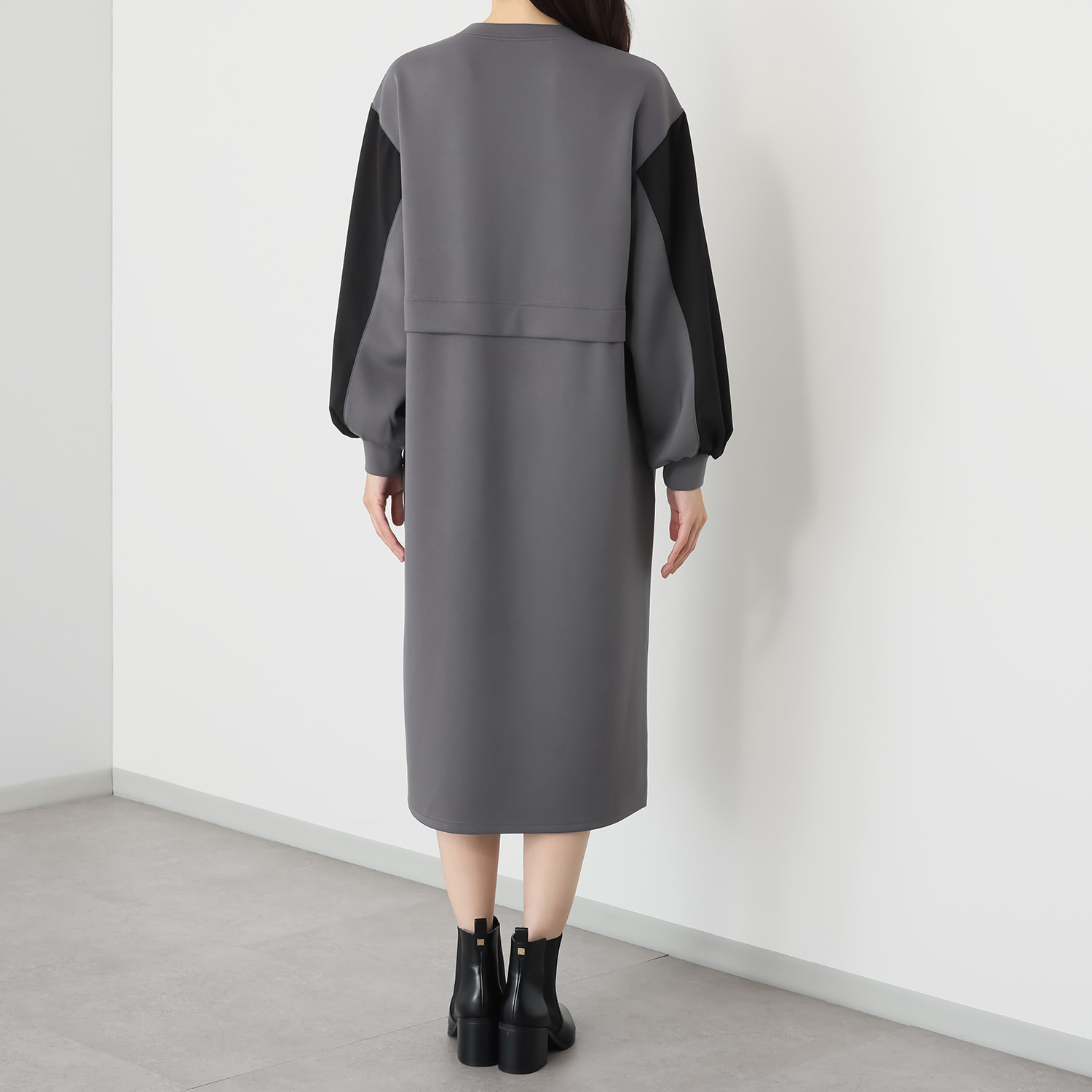 フェアリア　ビス 異素材ドッキング ワンピース