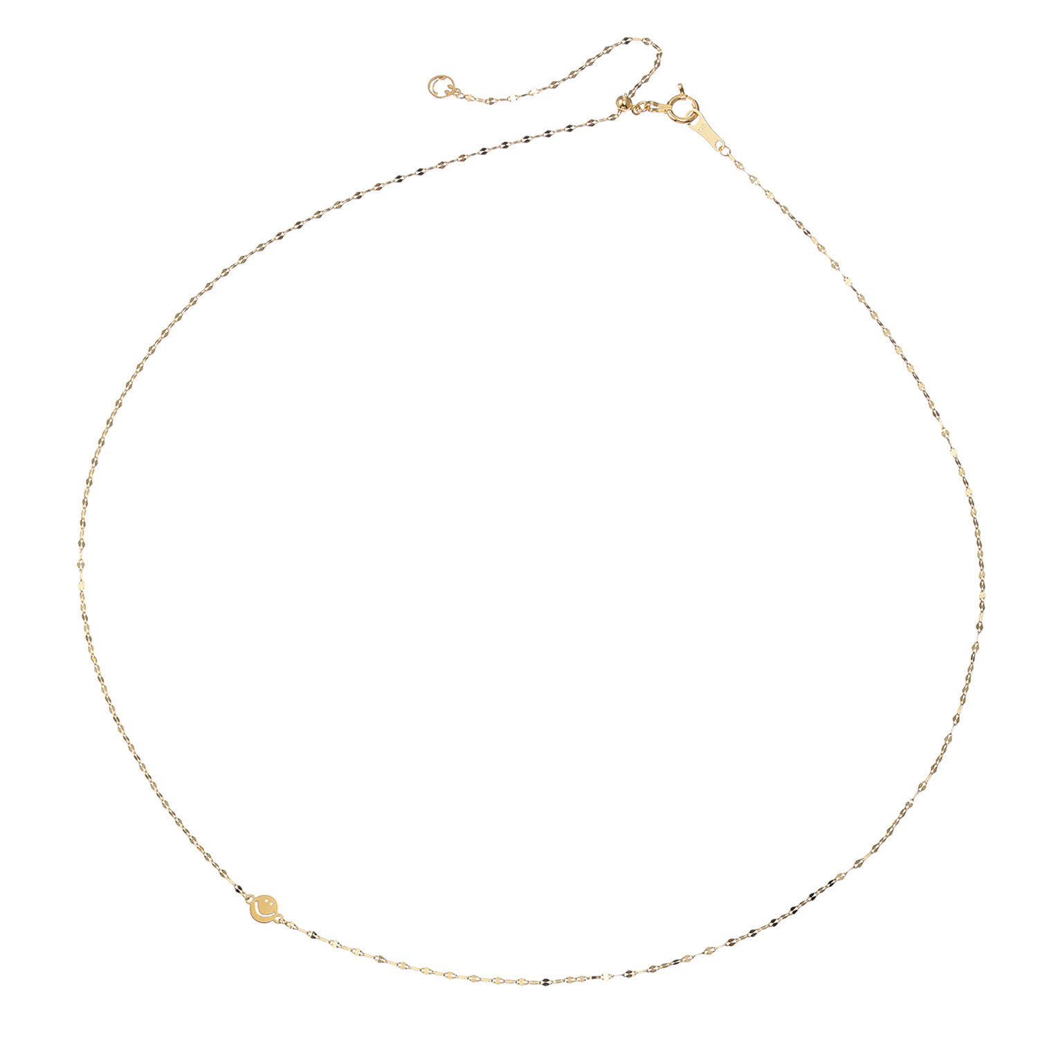 エクラプリュス １８Ｋ スマイル サテライトチェーン ネックレス