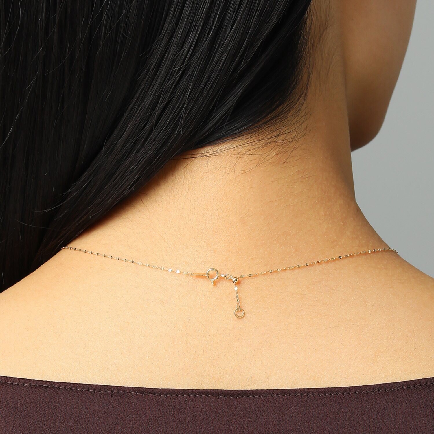 エクラプリュス １８Ｋ スマイル サテライトチェーン ネックレス