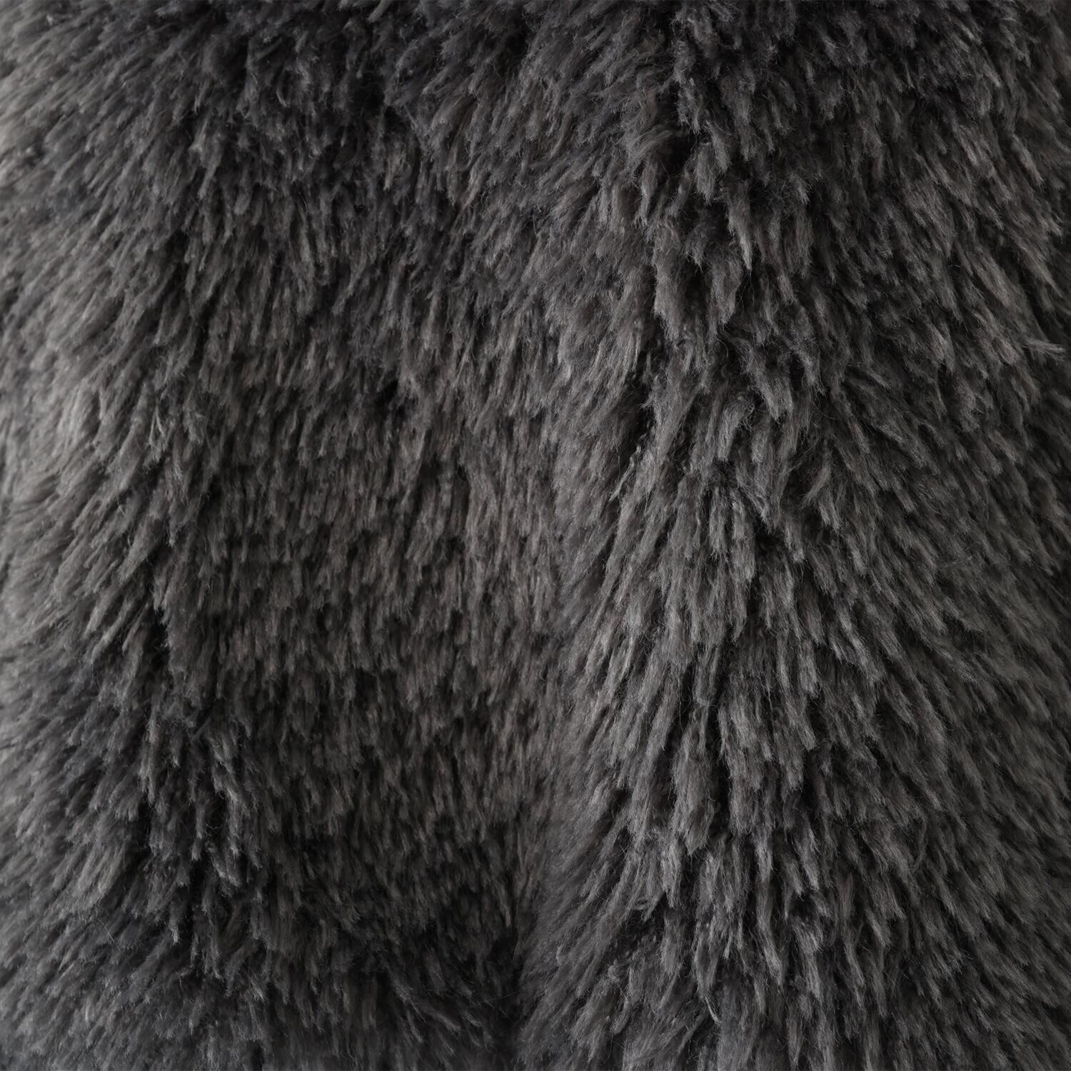 シルバーミントシュガー ふわっとエコファー スエード風リボンで サイズアレンジ自在 おしゃれに少し差をつける Ｖネックベスト