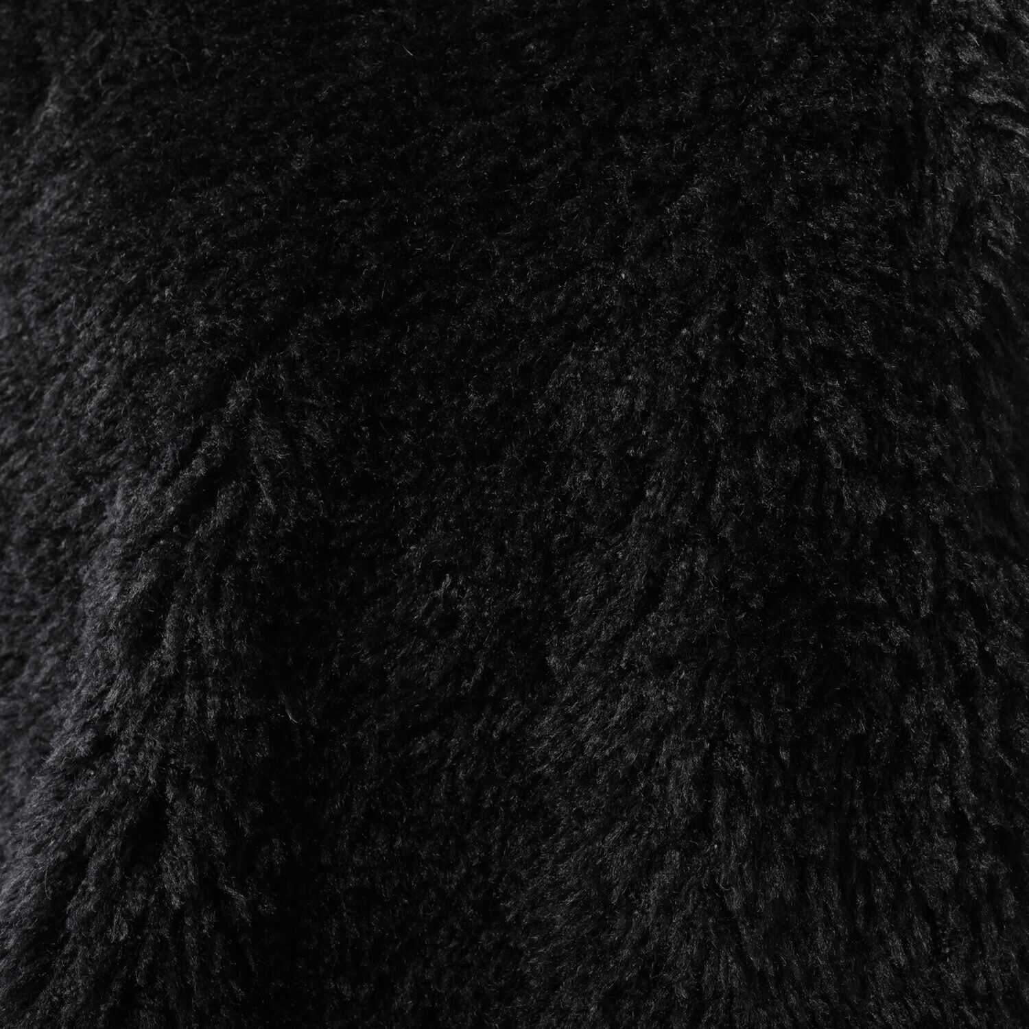 シルバーミントシュガー ふわっとエコファー スエード風リボンで サイズアレンジ自在 おしゃれに少し差をつける Ｖネックベスト