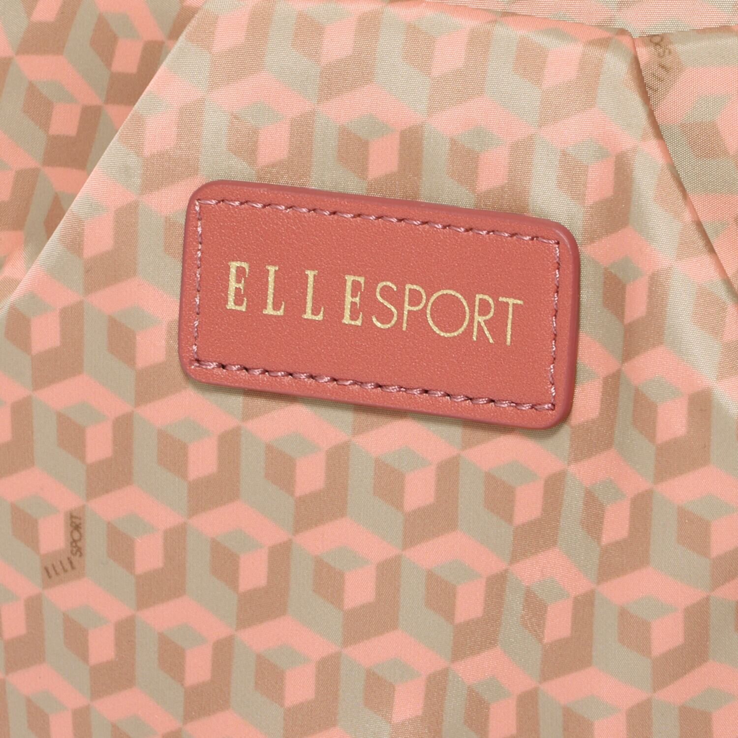 ＥＬＬＥ　ＳＰＯＲＴ はっ水 キューブ柄 ルリエシリーズ リュックにもなる 多機能キャリーケース