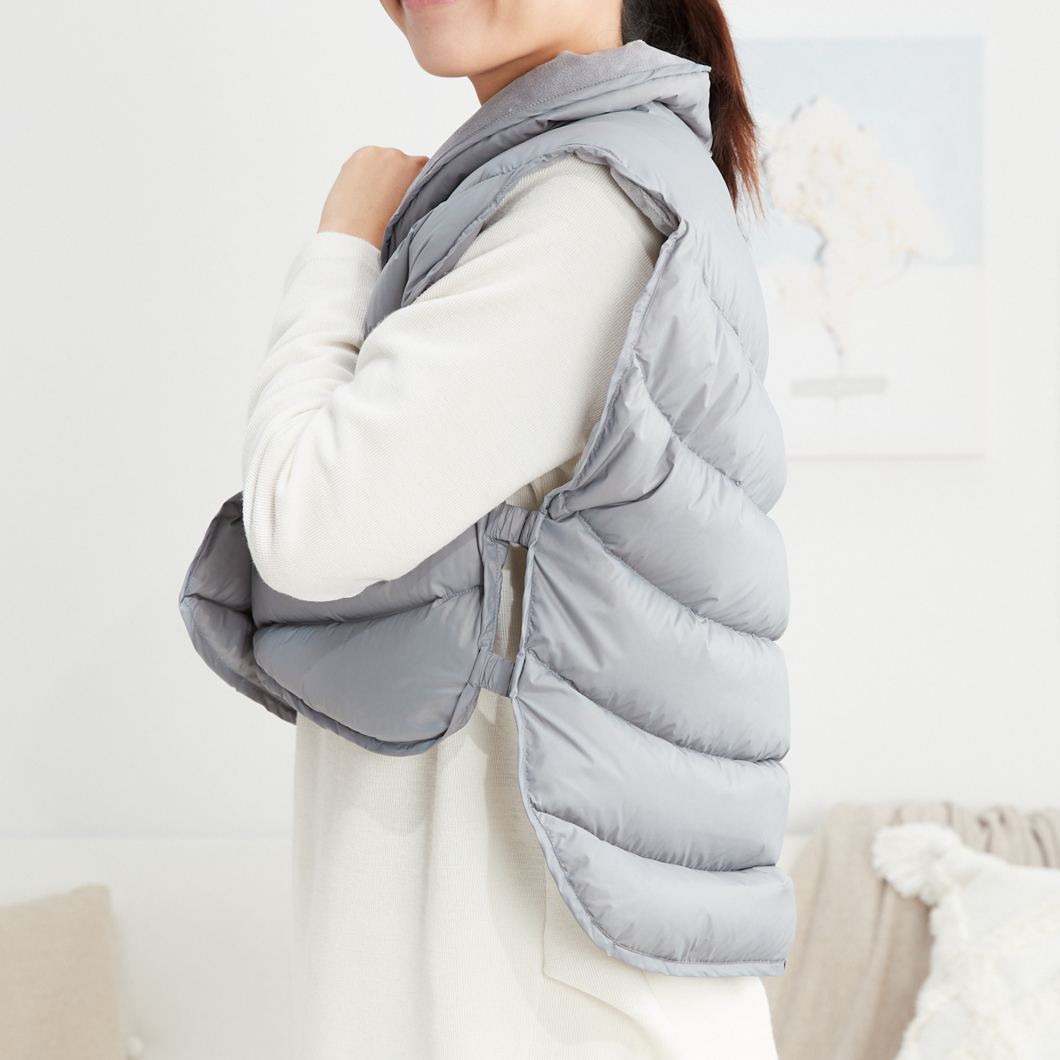 モスコビーリッチダウン ふわふわ軽量であったか 冬ごもりショルダーダウン