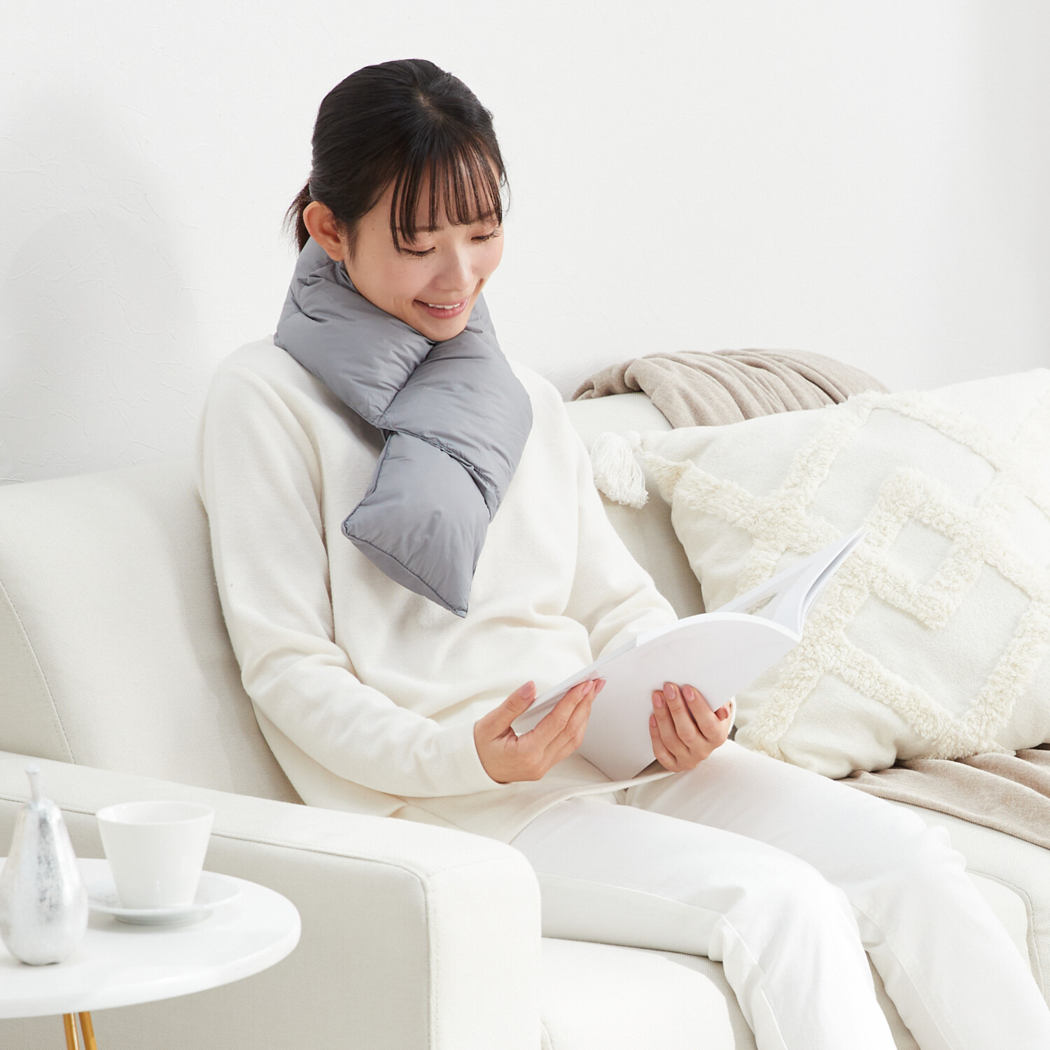 モスコビーリッチダウン あったか・軽やか 冬ごもり姫マフラー