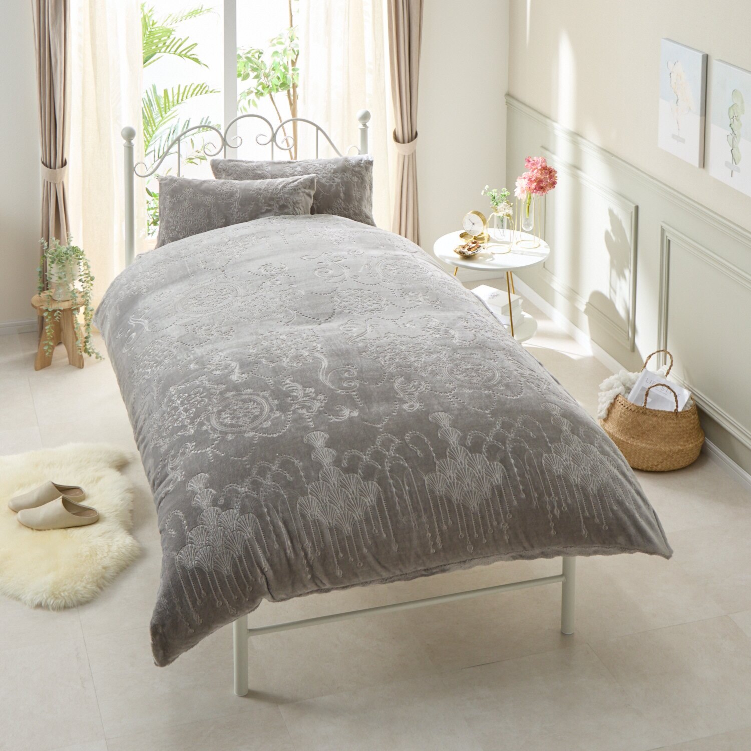 ｎｉｓｈｉｋａｗａ とろけるような 極上ファータッチ あったか吸湿発熱 ウォームラヴ 掛けふとんカバー ＜シングル＞