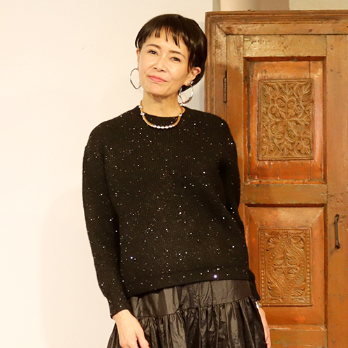 ルティア ラメミックス ニットプルオーバー ルティア ラメミックス ニットプルオーバー