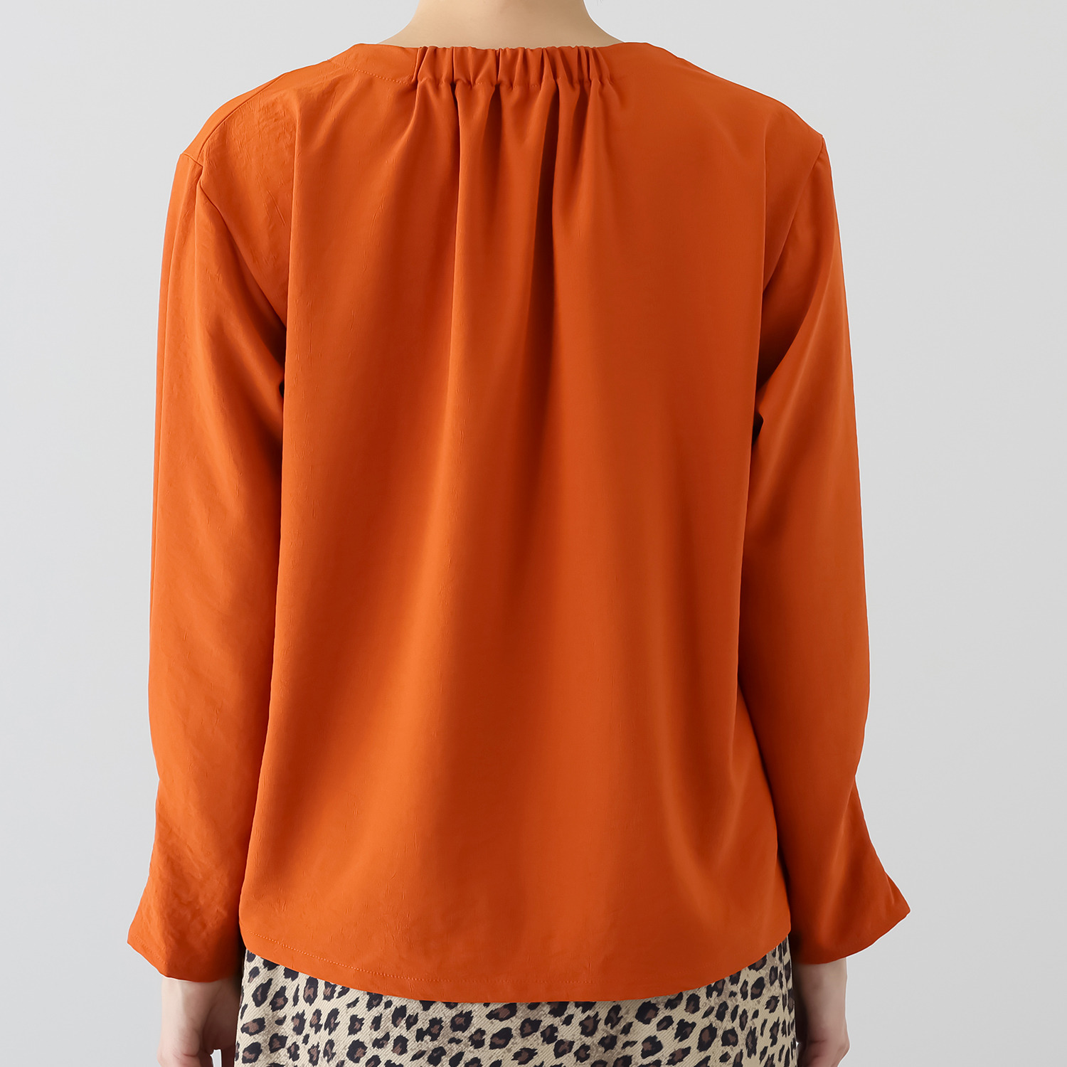 ルティア ドレープアクセント ブラウス