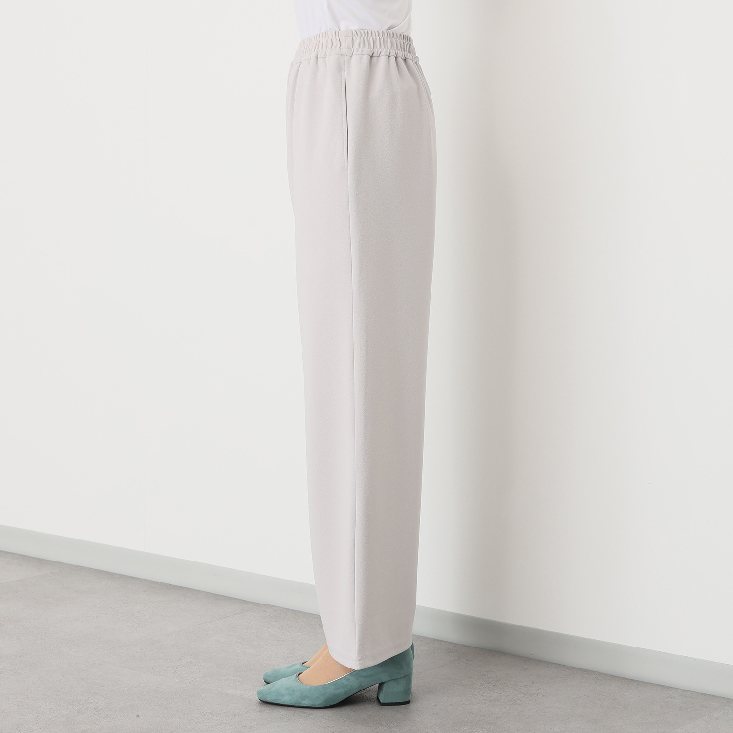 ルクオーレ カットジョーゼット ストレートパンツ