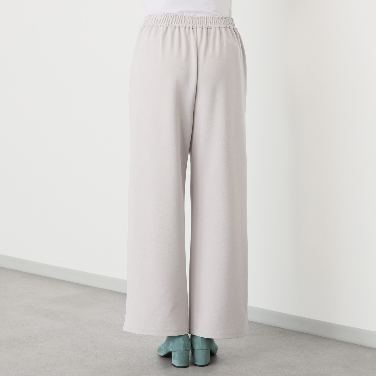 ルクオーレ カットジョーゼット ストレートパンツ