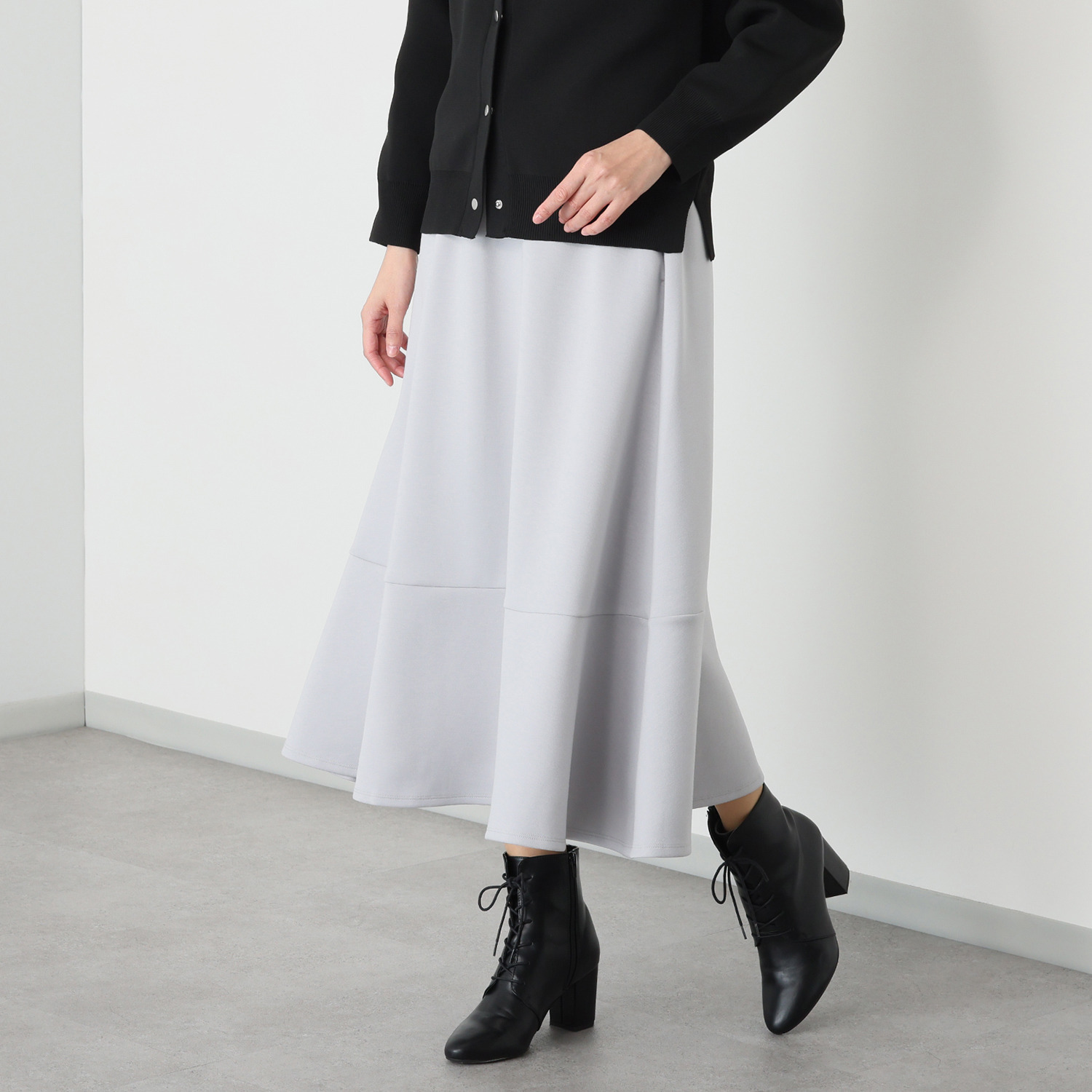 ルクオーレ ソフトダンボール 切替フレアースカート