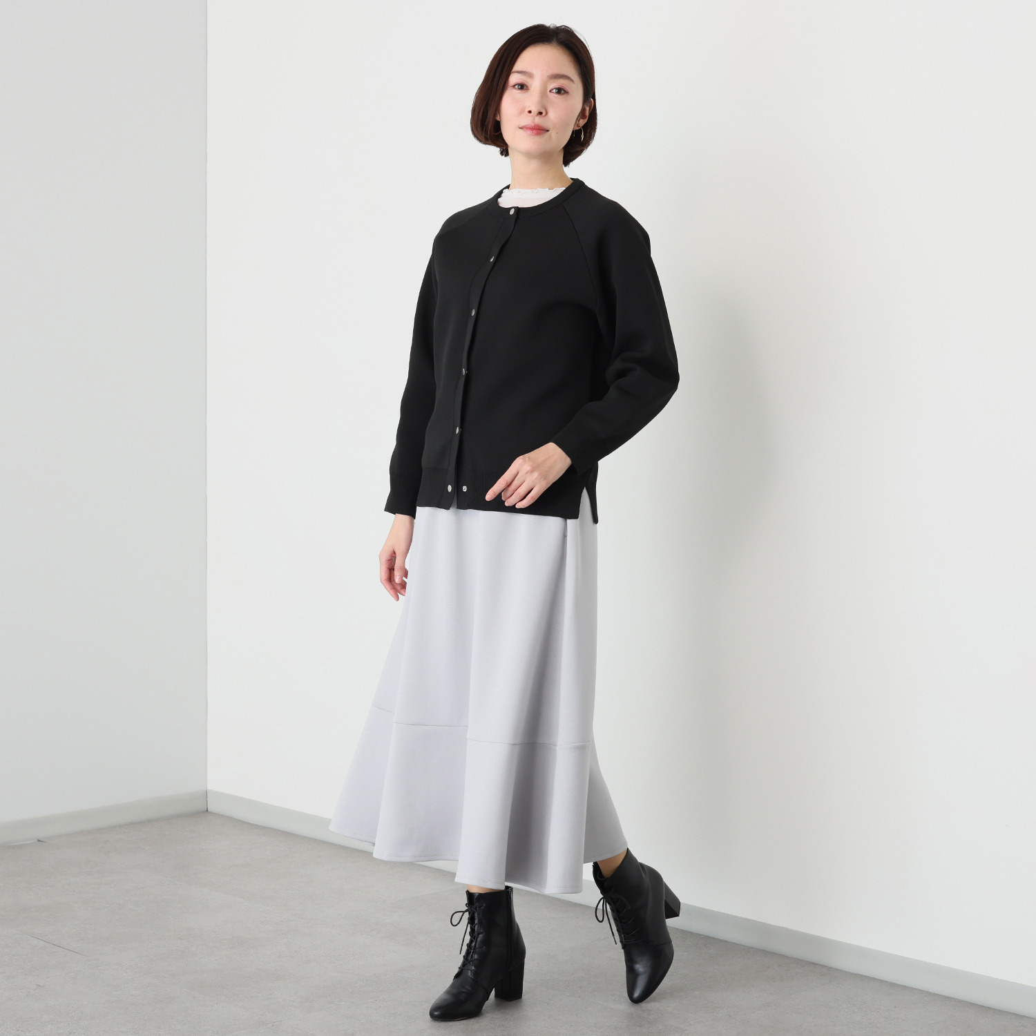 ルクオーレ ソフトダンボール 切替フレアースカート