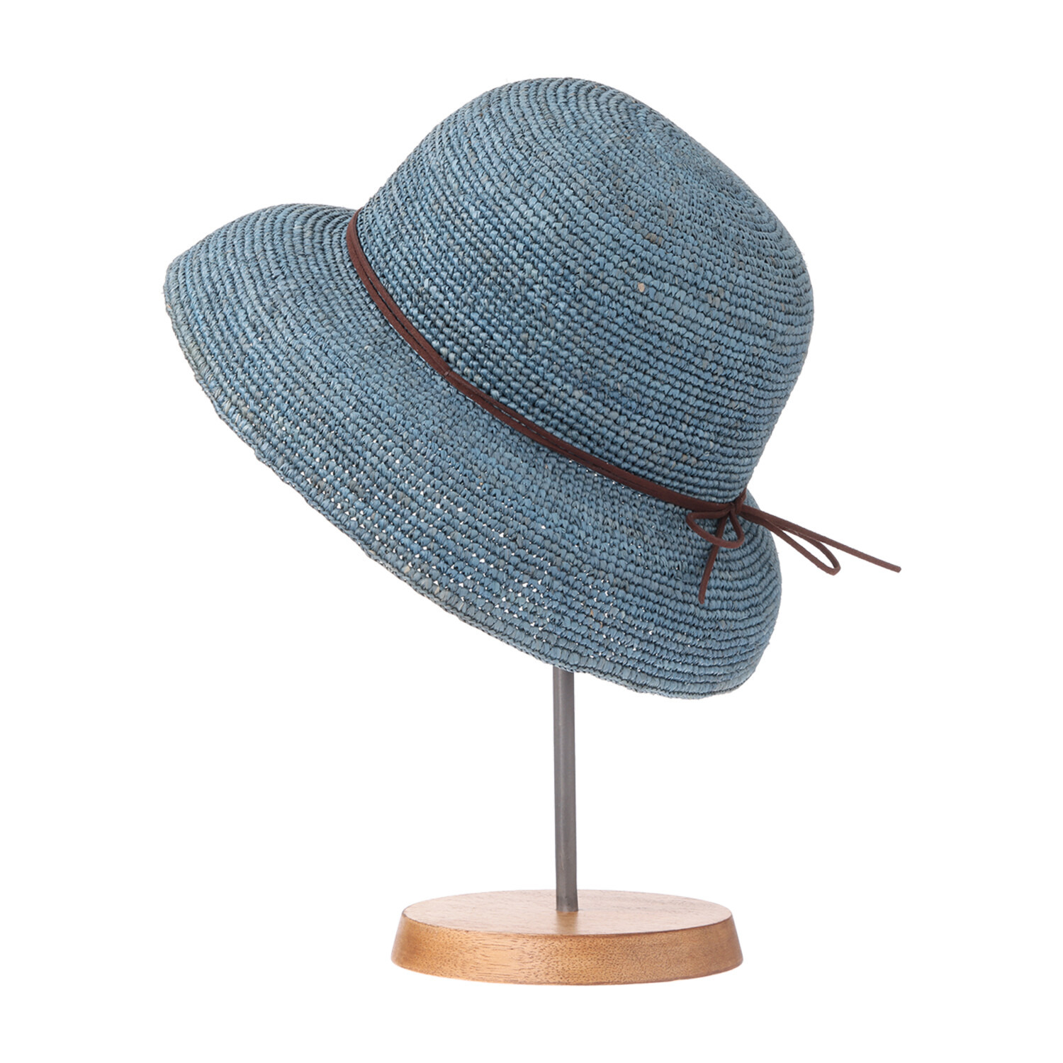 ミリーセヴァルセン ＵＶカット ラフィア手編み 風通るブリムハット
