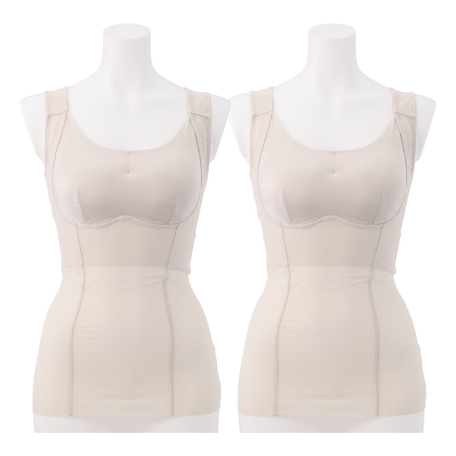 エリシア タムラの姿勢スッキリ 自然体で スッキリ美しく見せる！ ブラトップ同色２枚セット