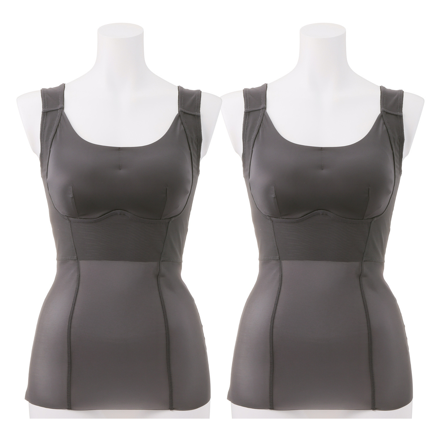 エリシア タムラの姿勢スッキリ 自然体で スッキリ美しく見せる！ ブラトップ同色２枚セット